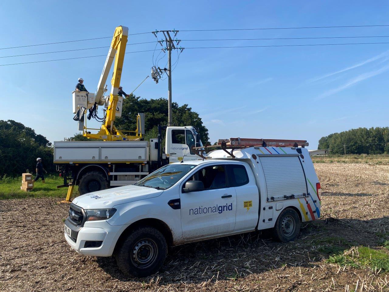 National Grid installing a TripSaver II Recloser