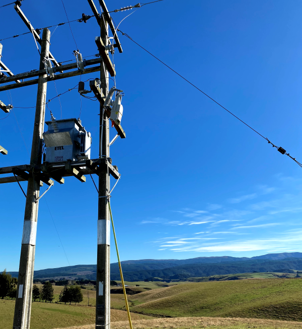 A TripSaver II recloser protects SWER lines in New Zealand.
