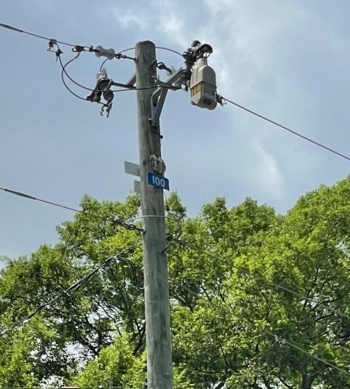 A TripSaver II recloser installed on Alabama Power’s lateral line.