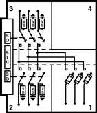 Configuration de circuit du PMH-6 avec transfert de source