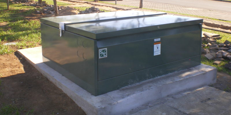 Completed installation of the Vista Underground Distribution Switchgear