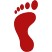 Foot print icon Foot print icon