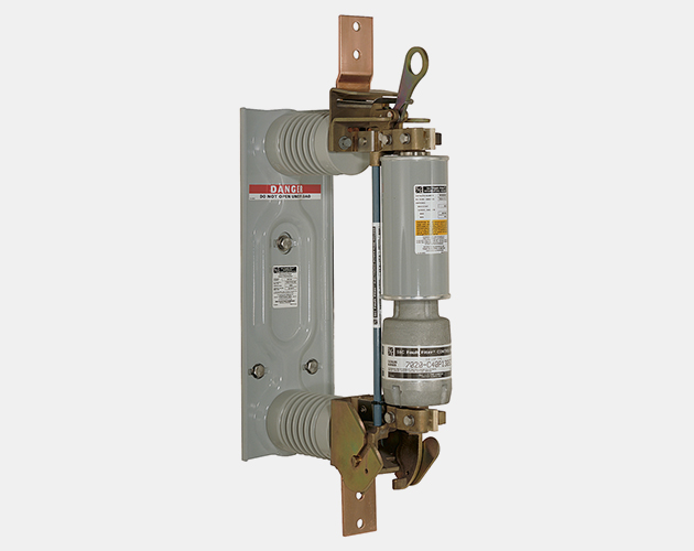left side profile of a high continuous current fuse with circuit-interruption for indoor distribution high-speed fuse, fuse, current fuse