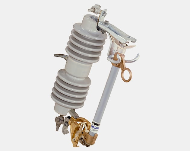 Type X S Fuse Cutout for outdoor distribution 4 point 16 k V through 25 k V fuse cutout, type xs fuse, protection to overhead distribution systems