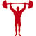 Man Lifting Weights Icon